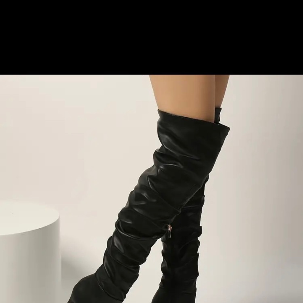 Women's Stiletto Heeled Boots, Comfy Pointed Toe Side Zipper Shoes, Women's Soli